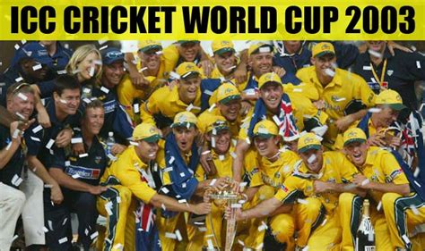 ICC World Cup, 2003, history of the ICC World Cups .